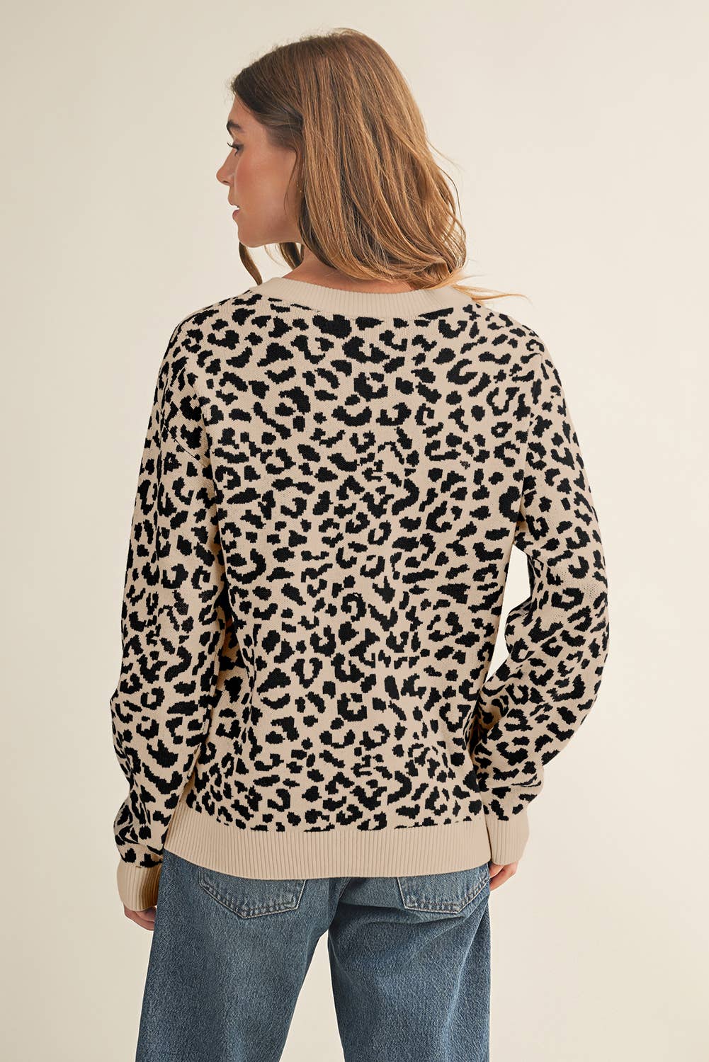Leopard Sweater Cardigan