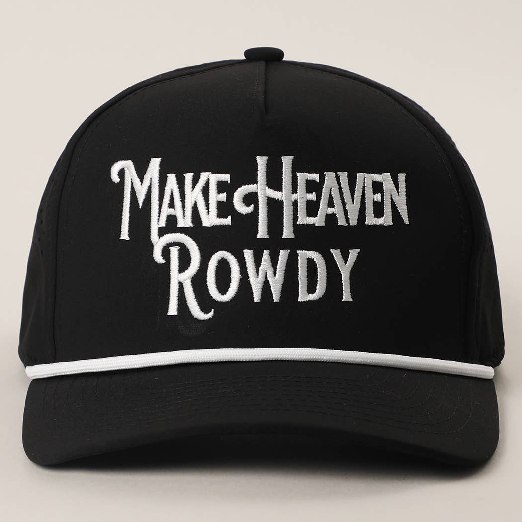Make Heaven Rowdy Premium Materials Rope Strap Trucker Hat