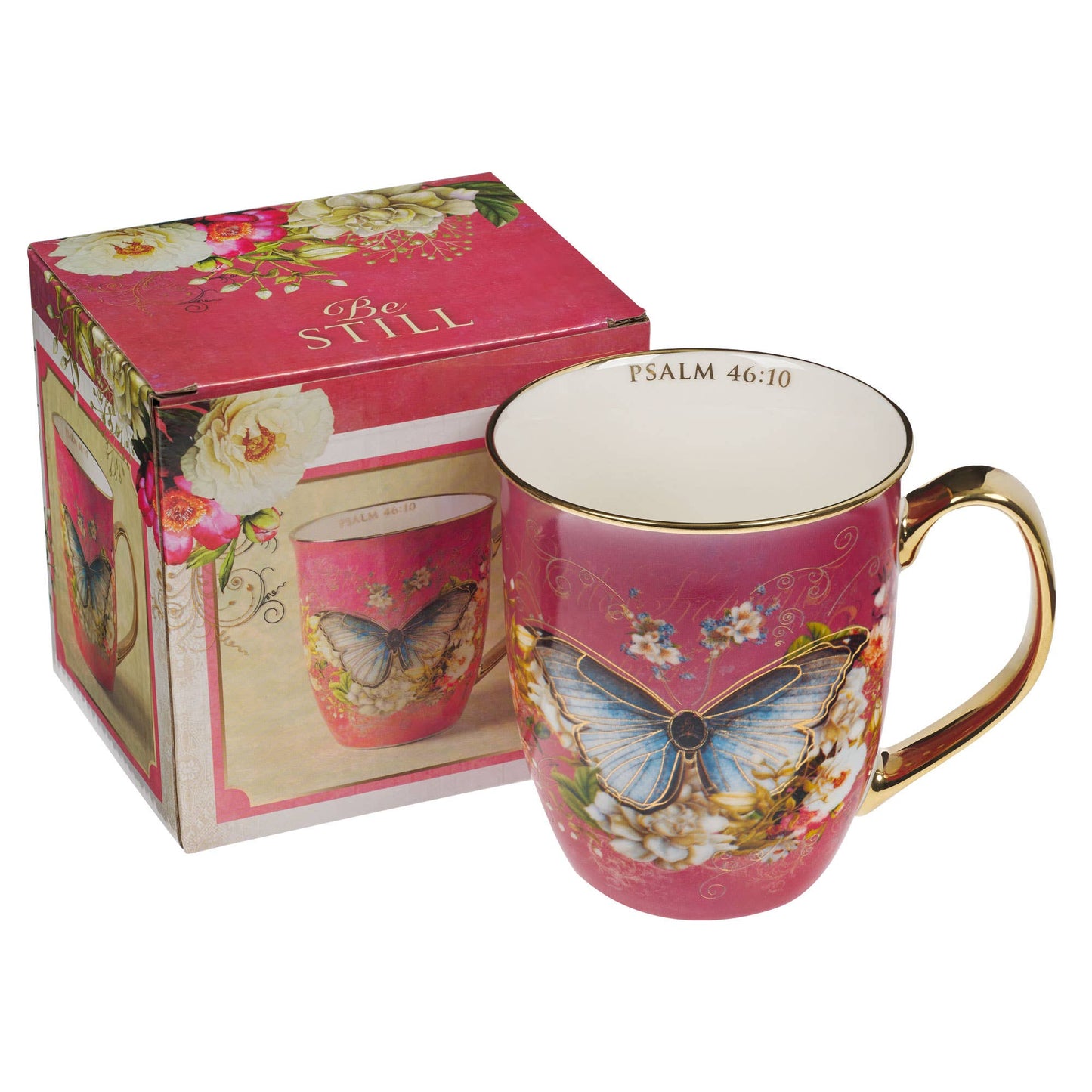 Butterfly Be Still Psalm Mug