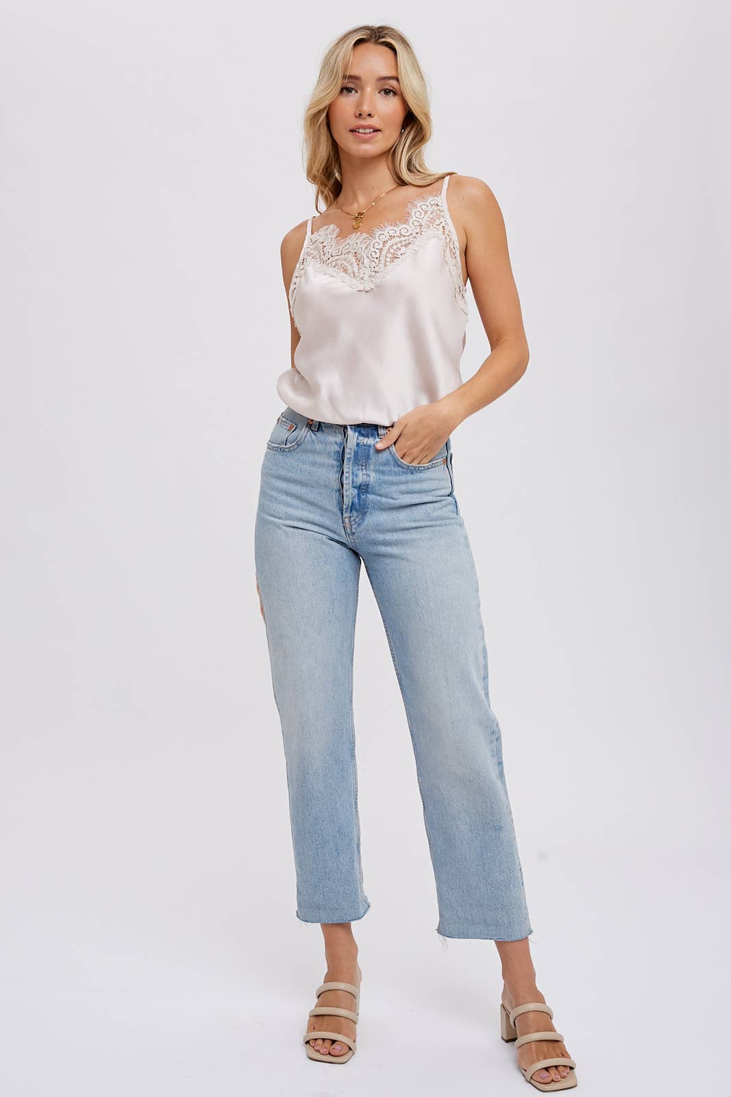 SILKY LACE CAMI