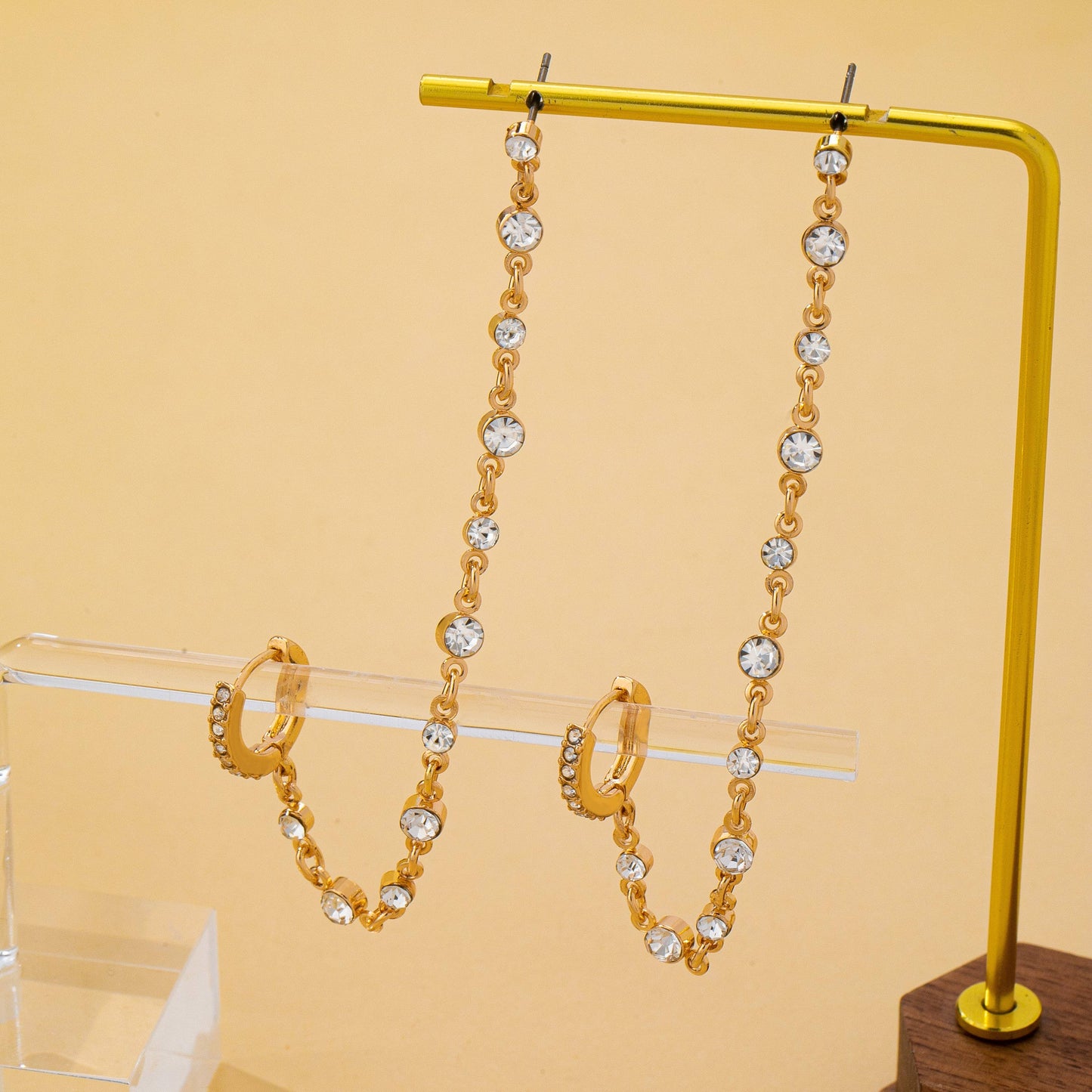 Double Piercing Drop Earrings