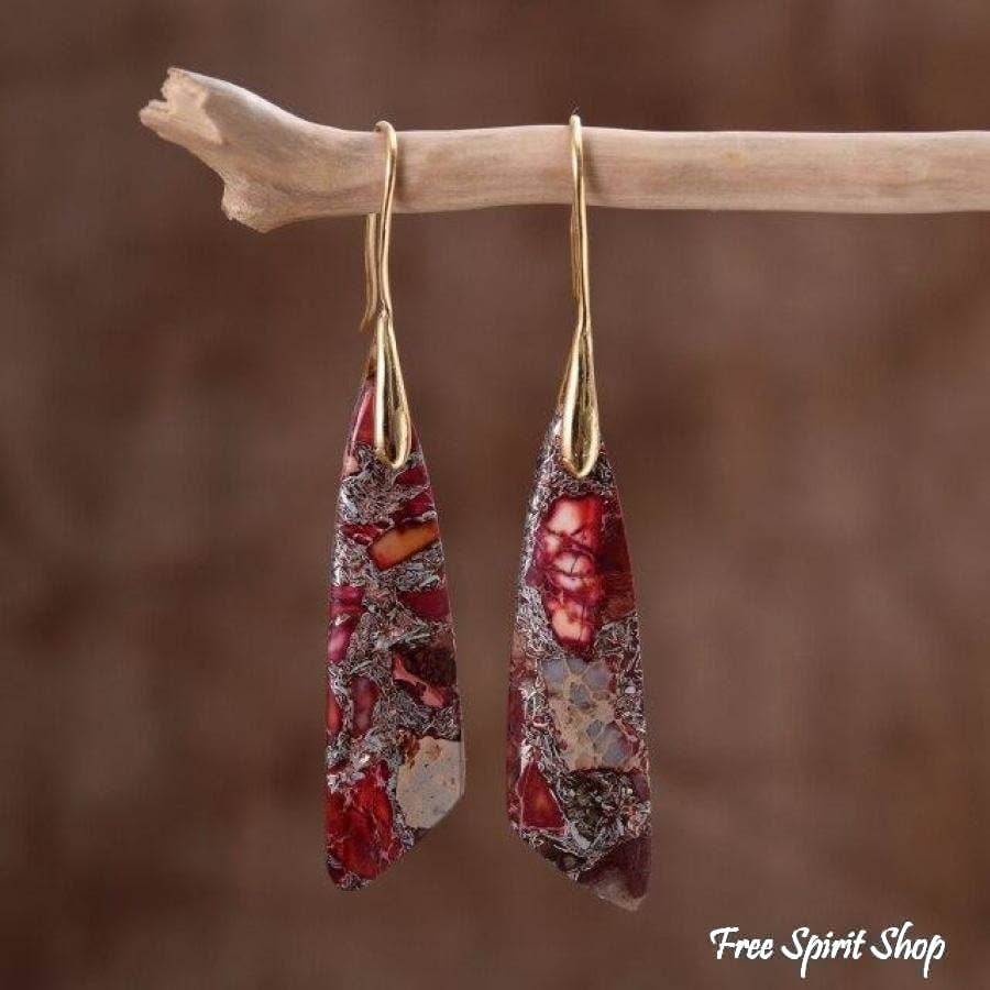 PInk/Red Regalite Earrings
