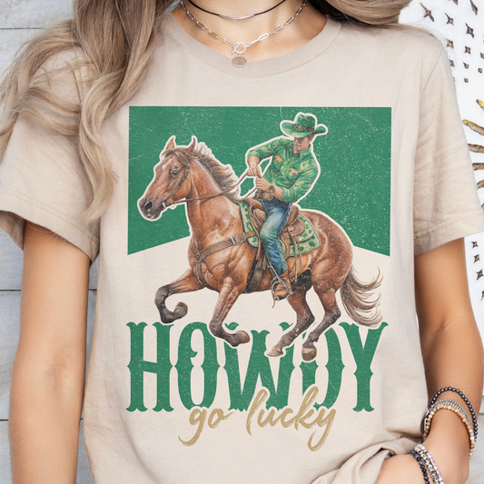 St. Patricks Day Western Cowboy Graphic Tee