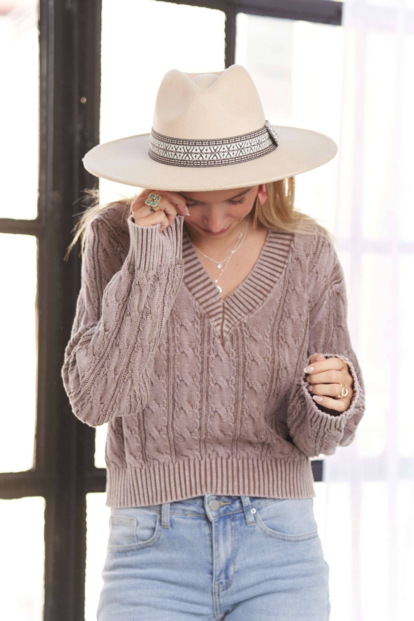 MINERAL WASHED SWEATER