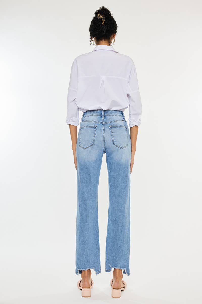 OPEN PACK HIGH RISE STRAIGHT JEANS-
