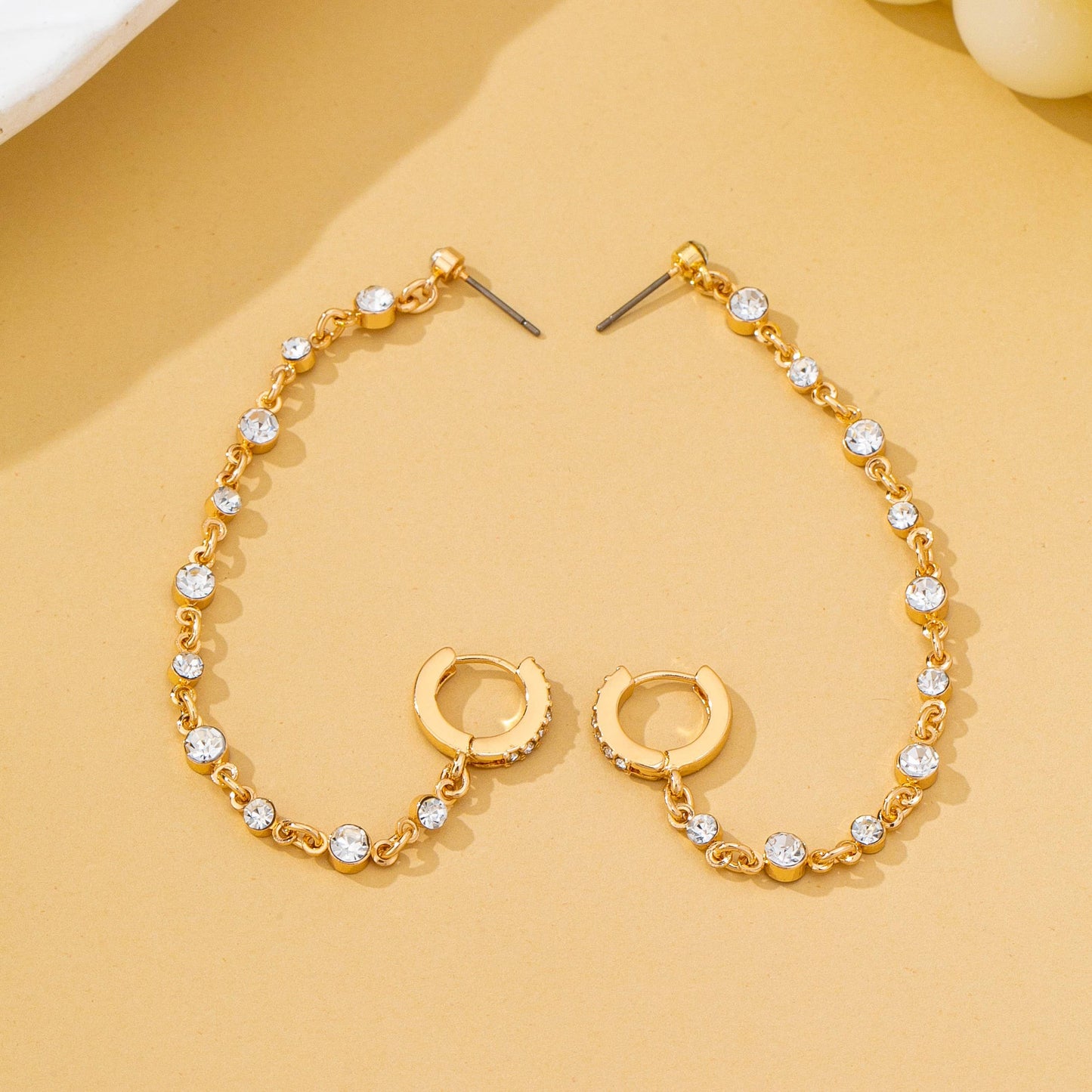 Double Piercing Drop Earrings