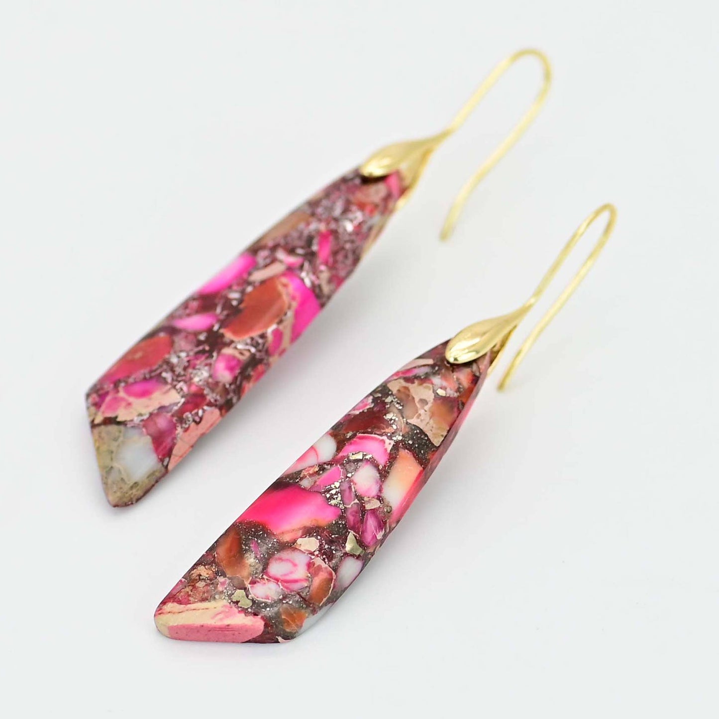 PInk/Red Regalite Earrings