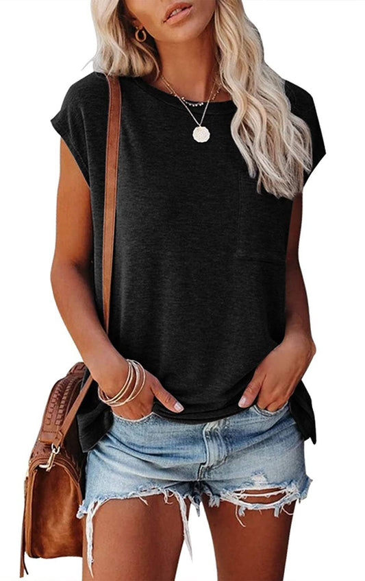Short Cap Sleeve Loose Fit T