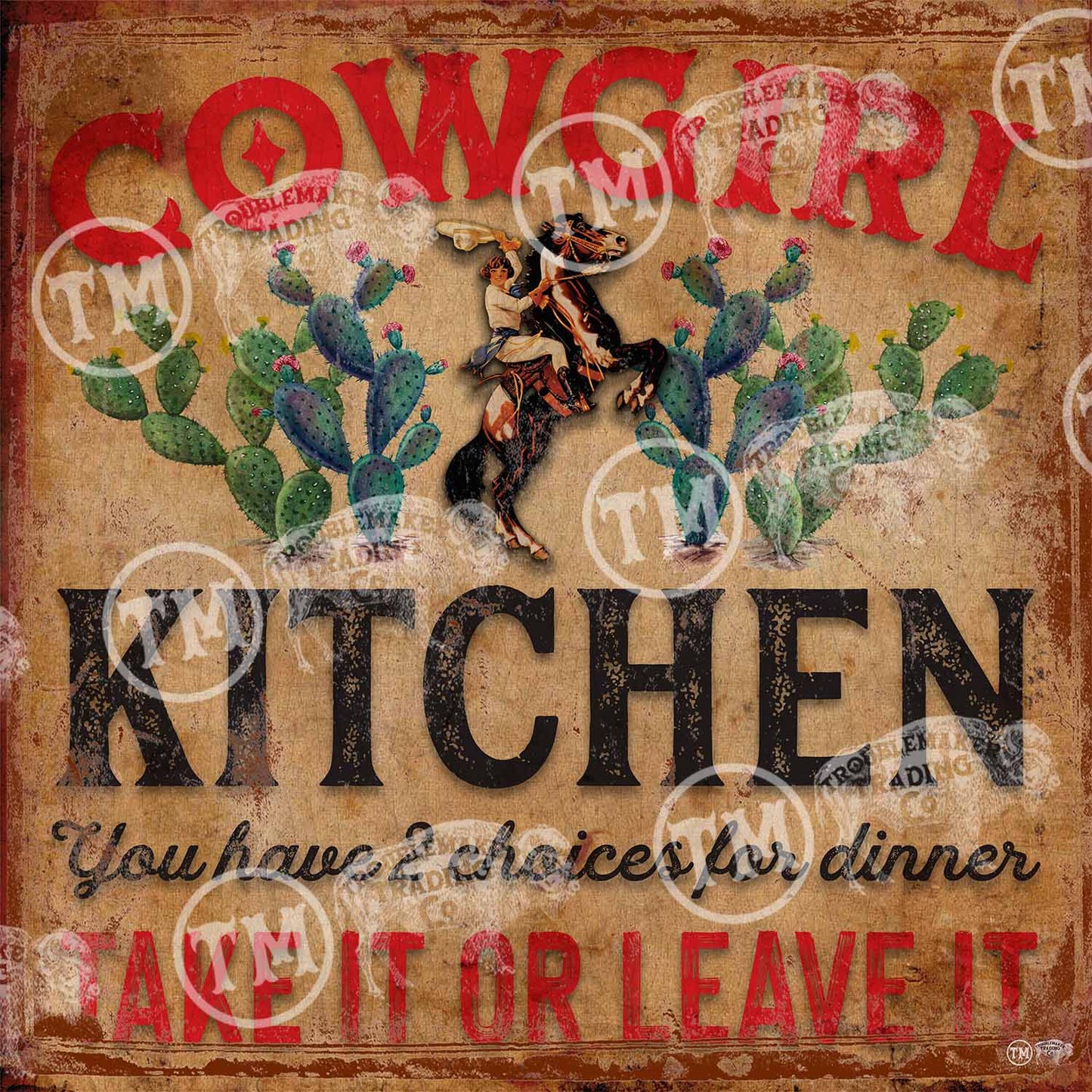 Cowgirl Kitchen Framed Artwork