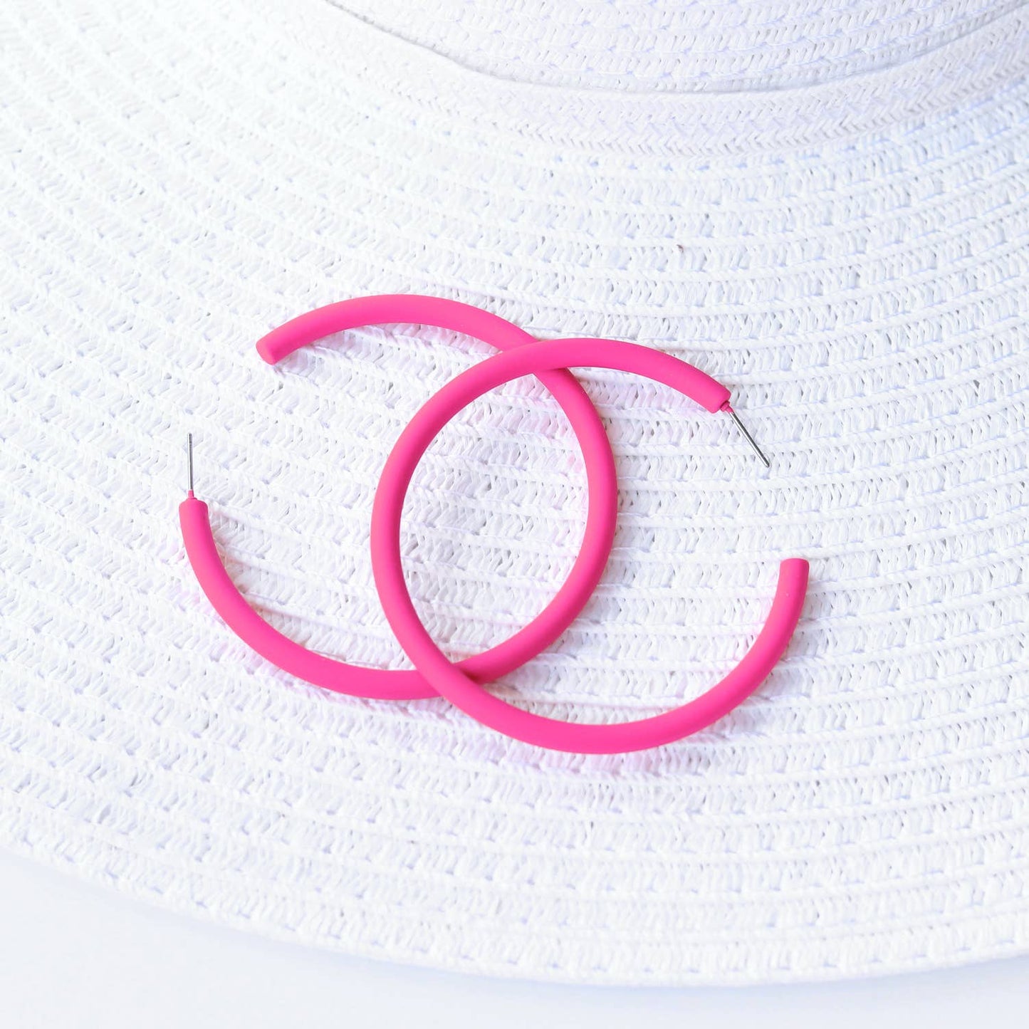 Large Skinny pink Hoop