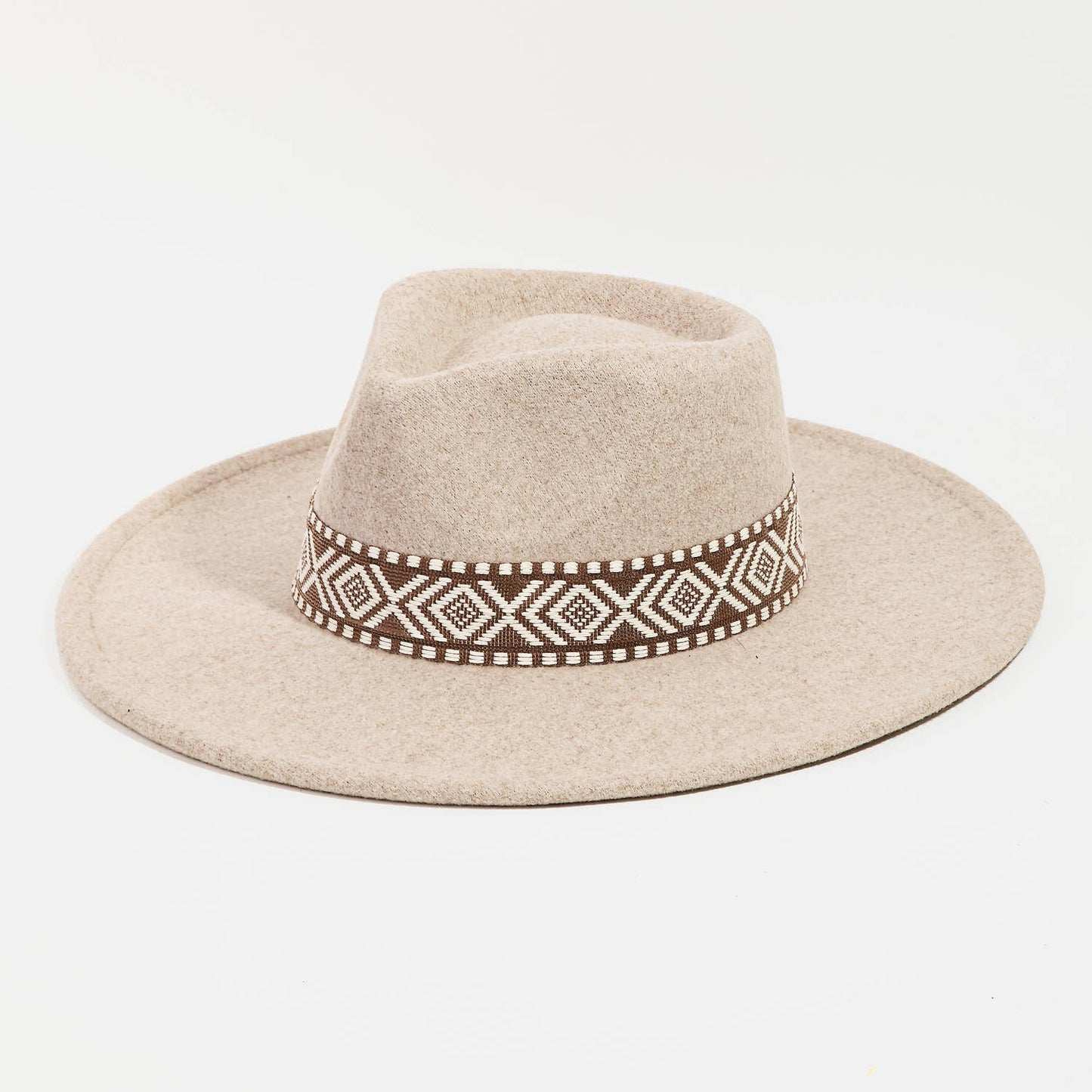 Boho Stripe Pattern Fedora Hat