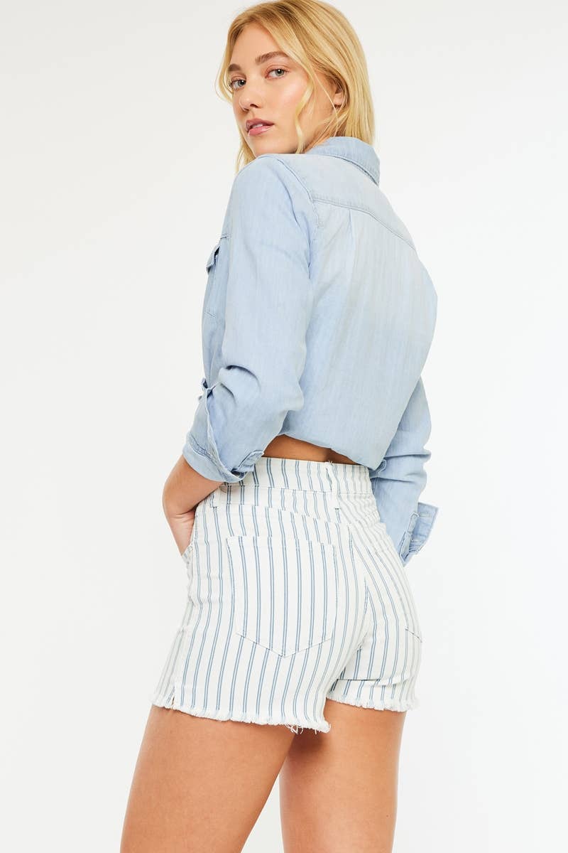 EXPOSED BUTTON HIGH RISE SHORT