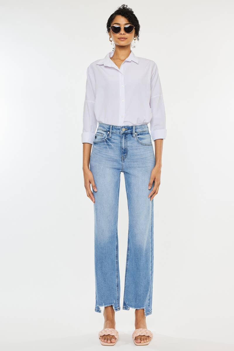 OPEN PACK HIGH RISE STRAIGHT JEANS-