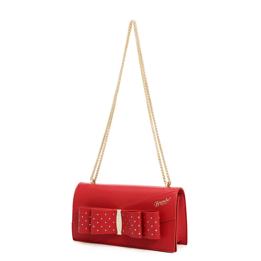 Red Bow Evening Bag