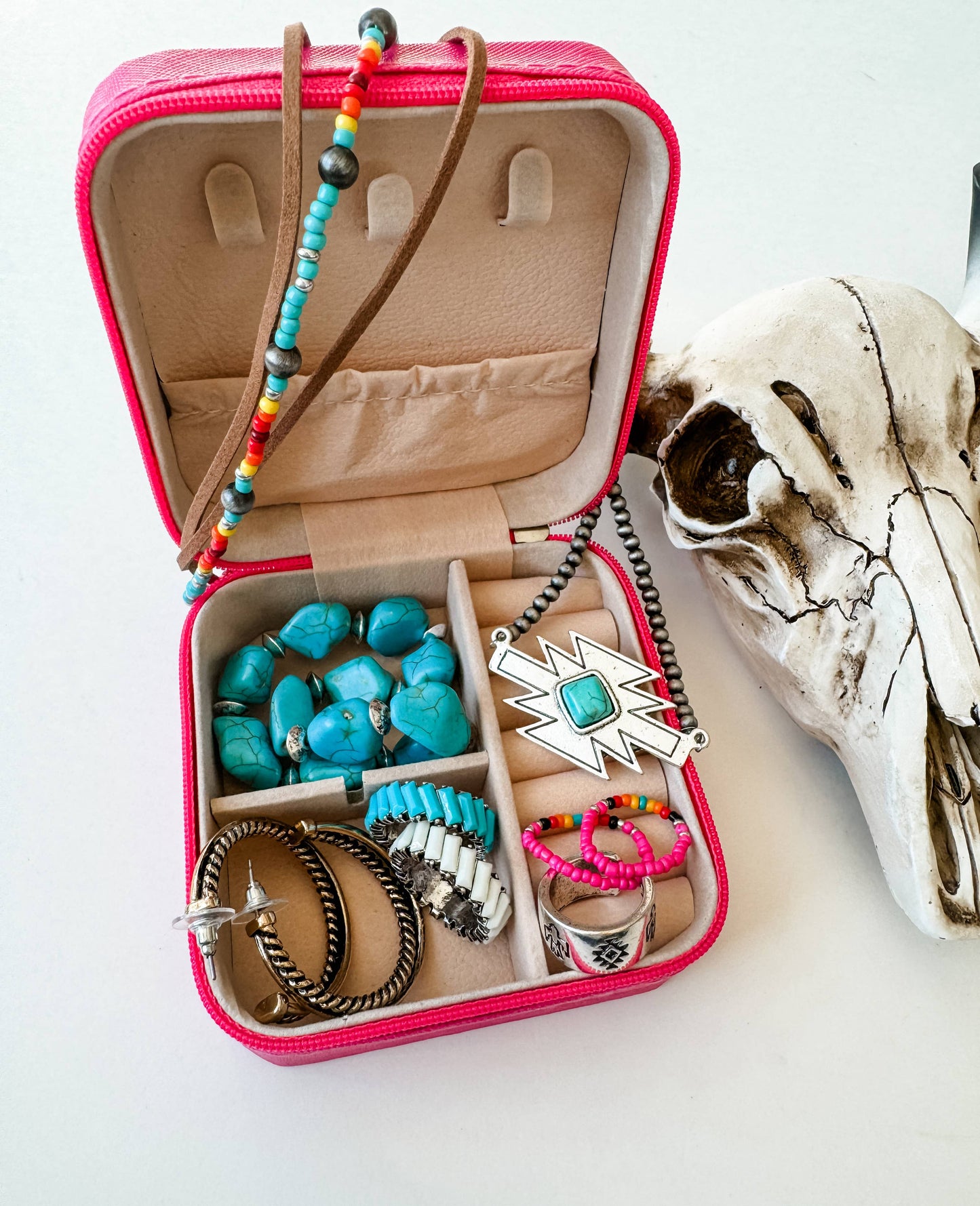Western Mini Jewelry Storage Travel Box