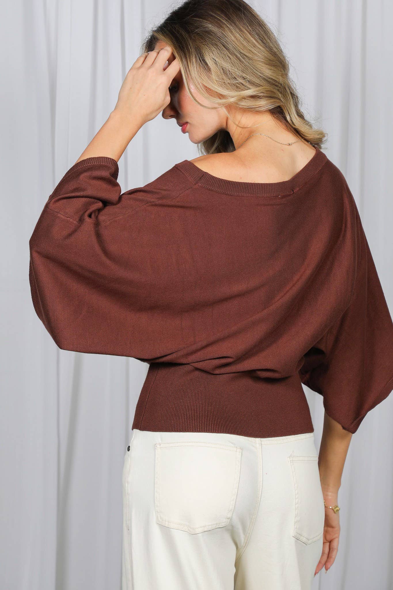 Espresso Flare Sleeve Sweater