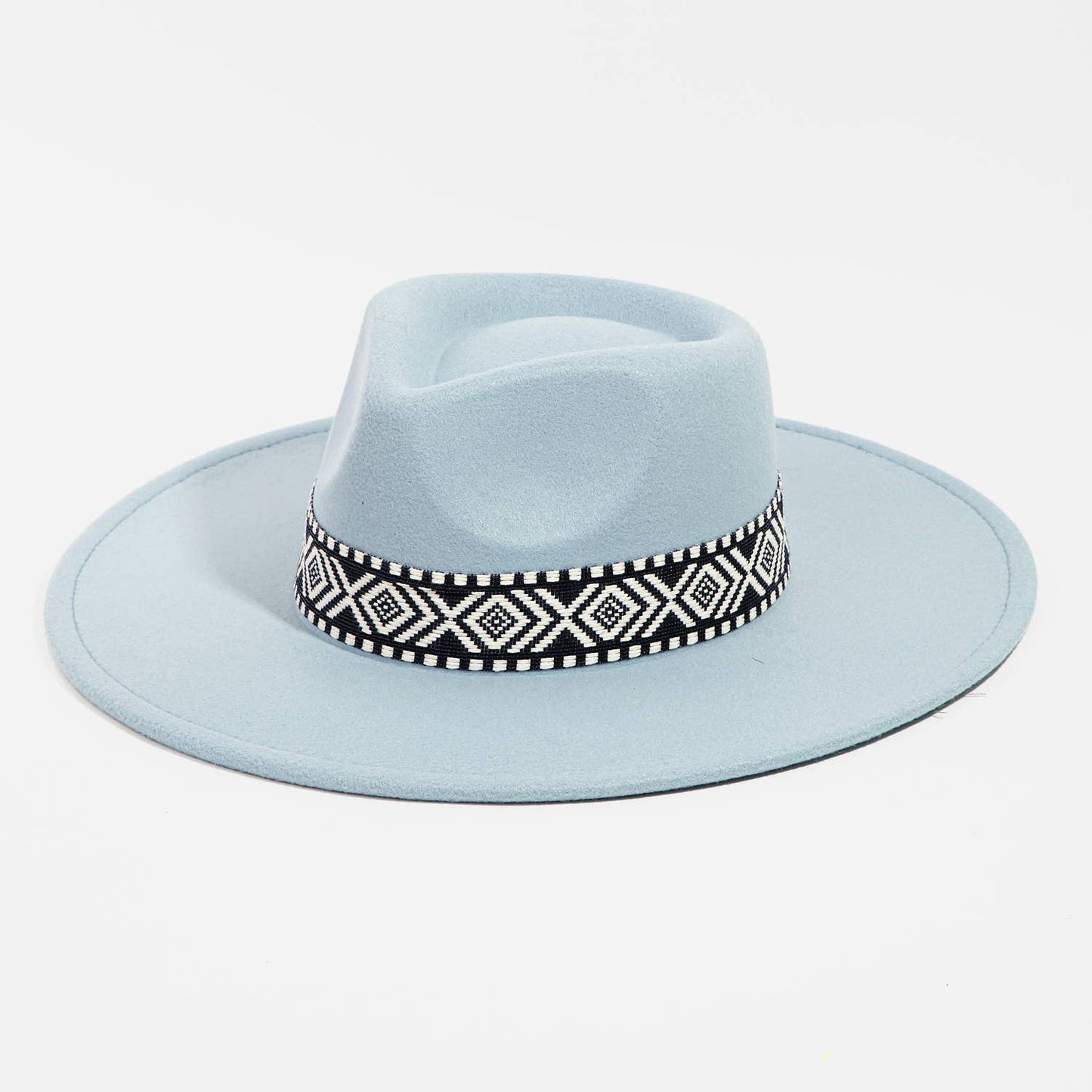 Boho Stripe Pattern Fedora Hat