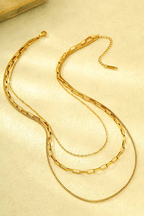 18K Gold Dipped Layered Necklace