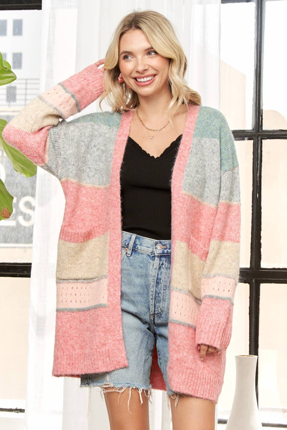 COLORBLOCK  CARDIGAN