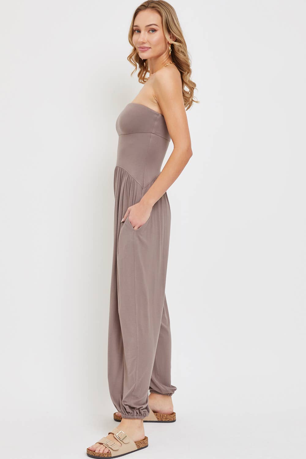 Espresso Soft Knit Jersey Jumpsuit