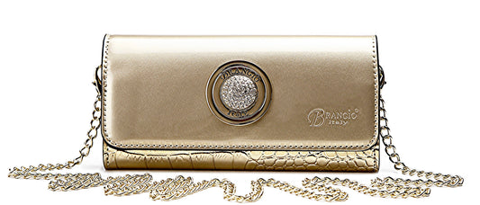 Brangio Italy Crystal-Embellished Clutch & Wallet