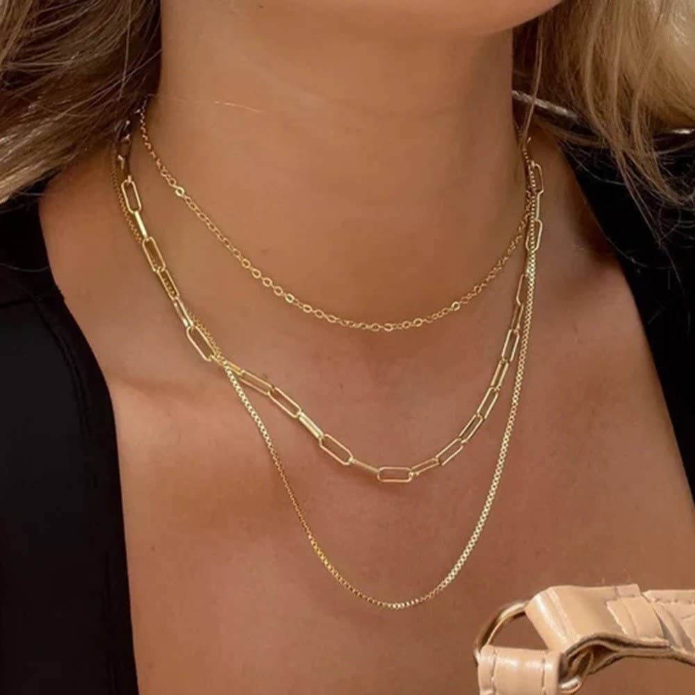 18K Gold Dipped Layered Necklace