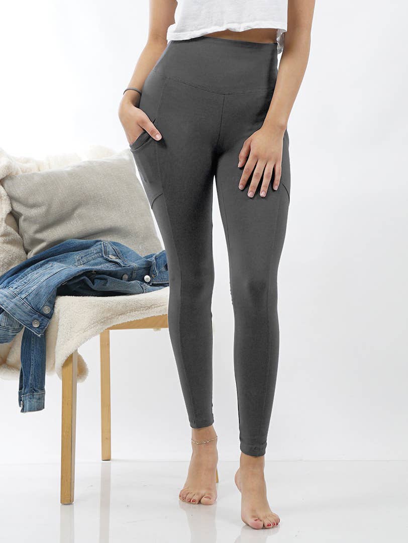 Microfiber Wide Waistband Leggings