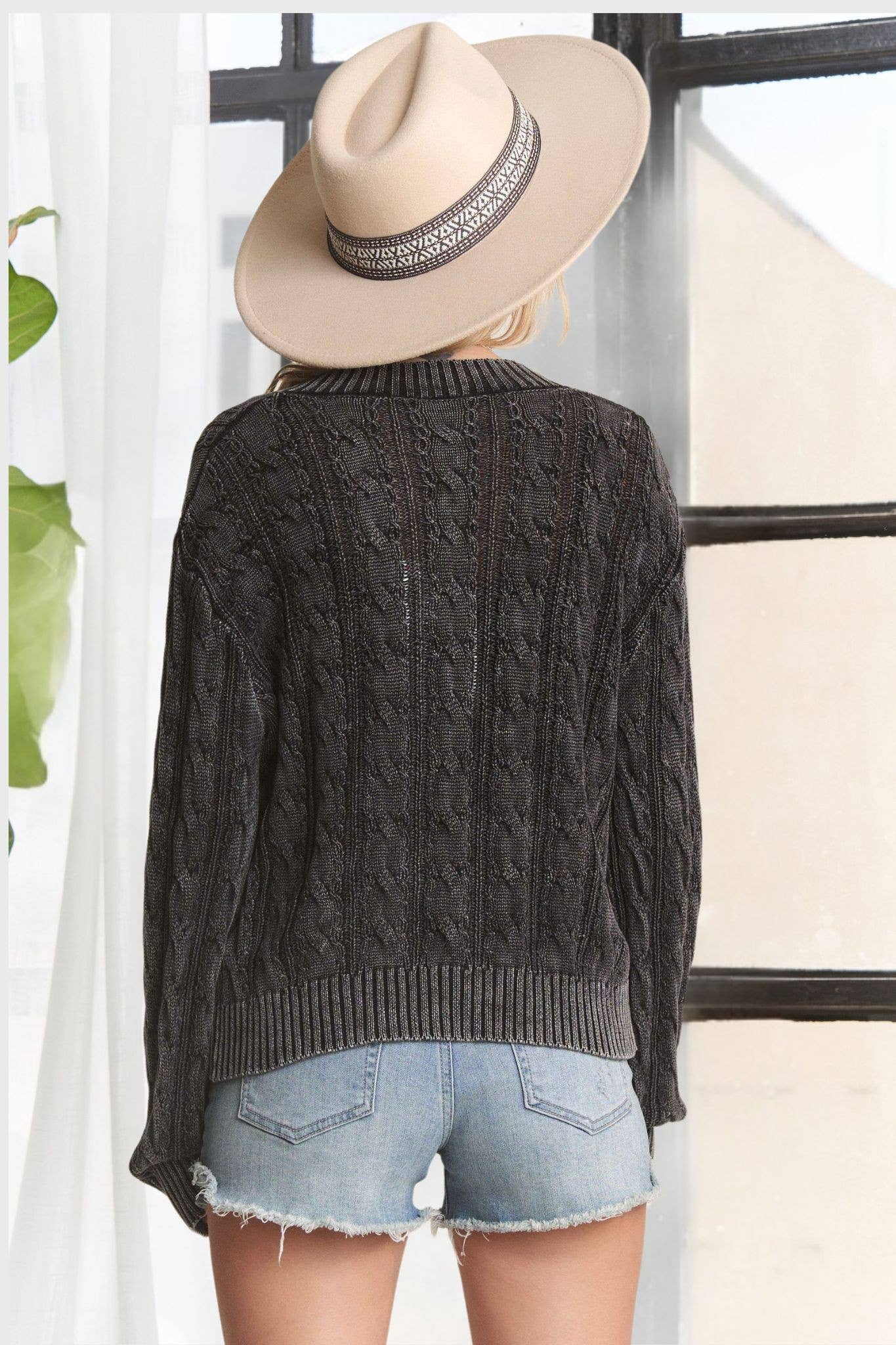 MINERAL WASHED SWEATER