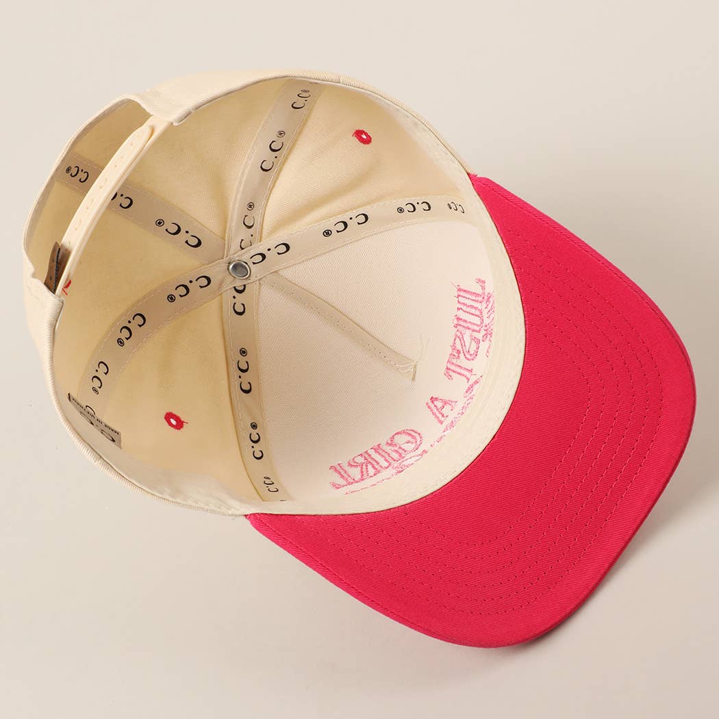 Just A Girl Who Loves Jesus Pink Hat