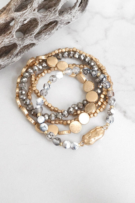 5 piece Boho Beaded Bracelets