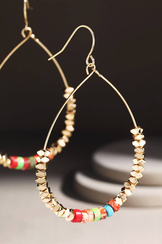 Stone Bead Earrings