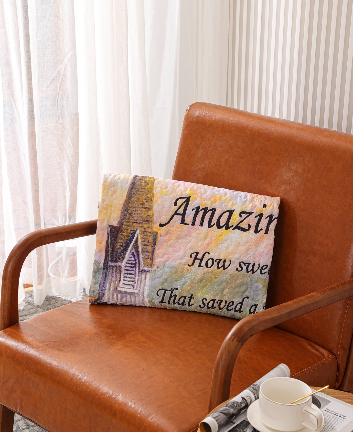 "Amazing Grace" Quilted Throw 50"x60"