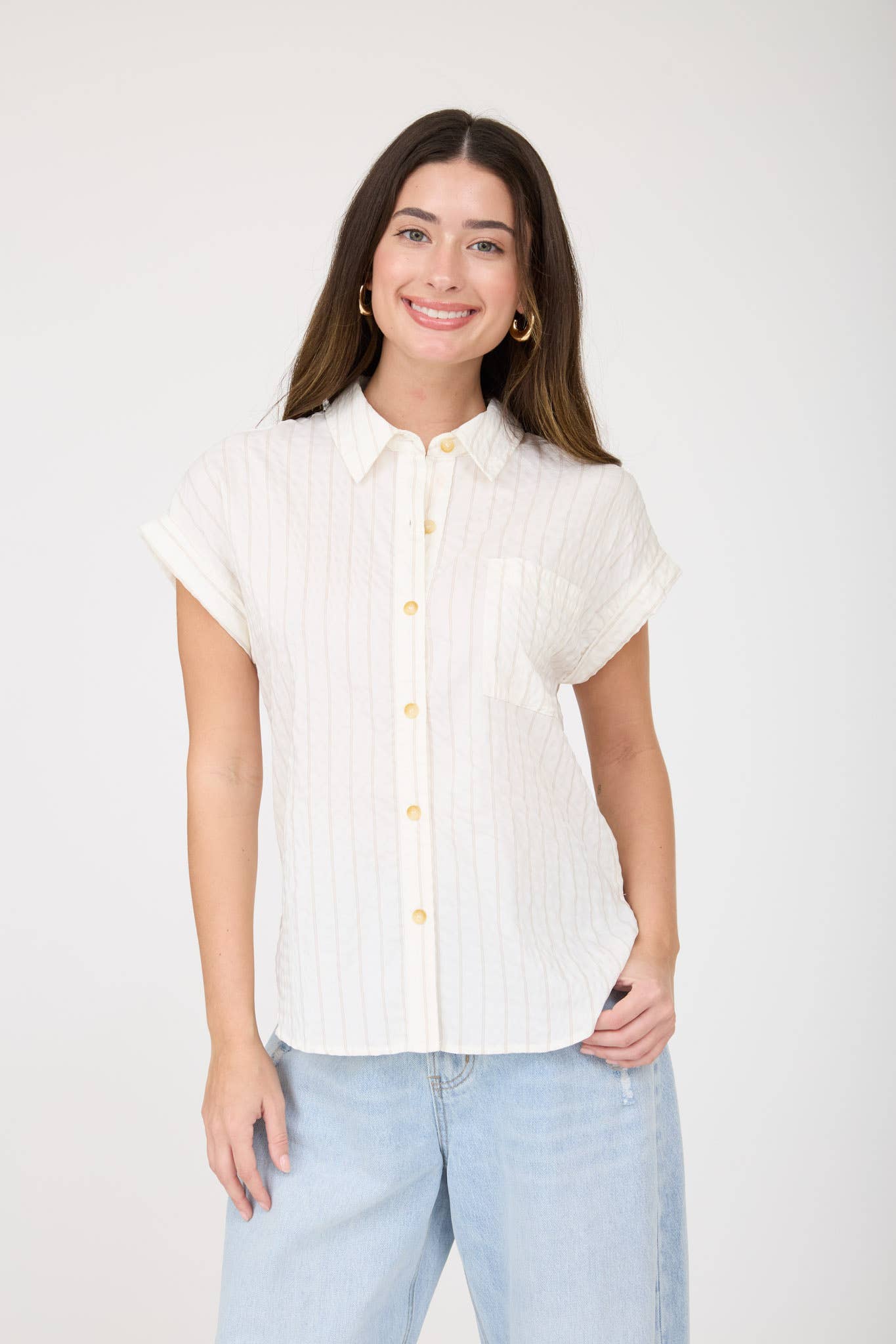 Khaki Button Up Shirt