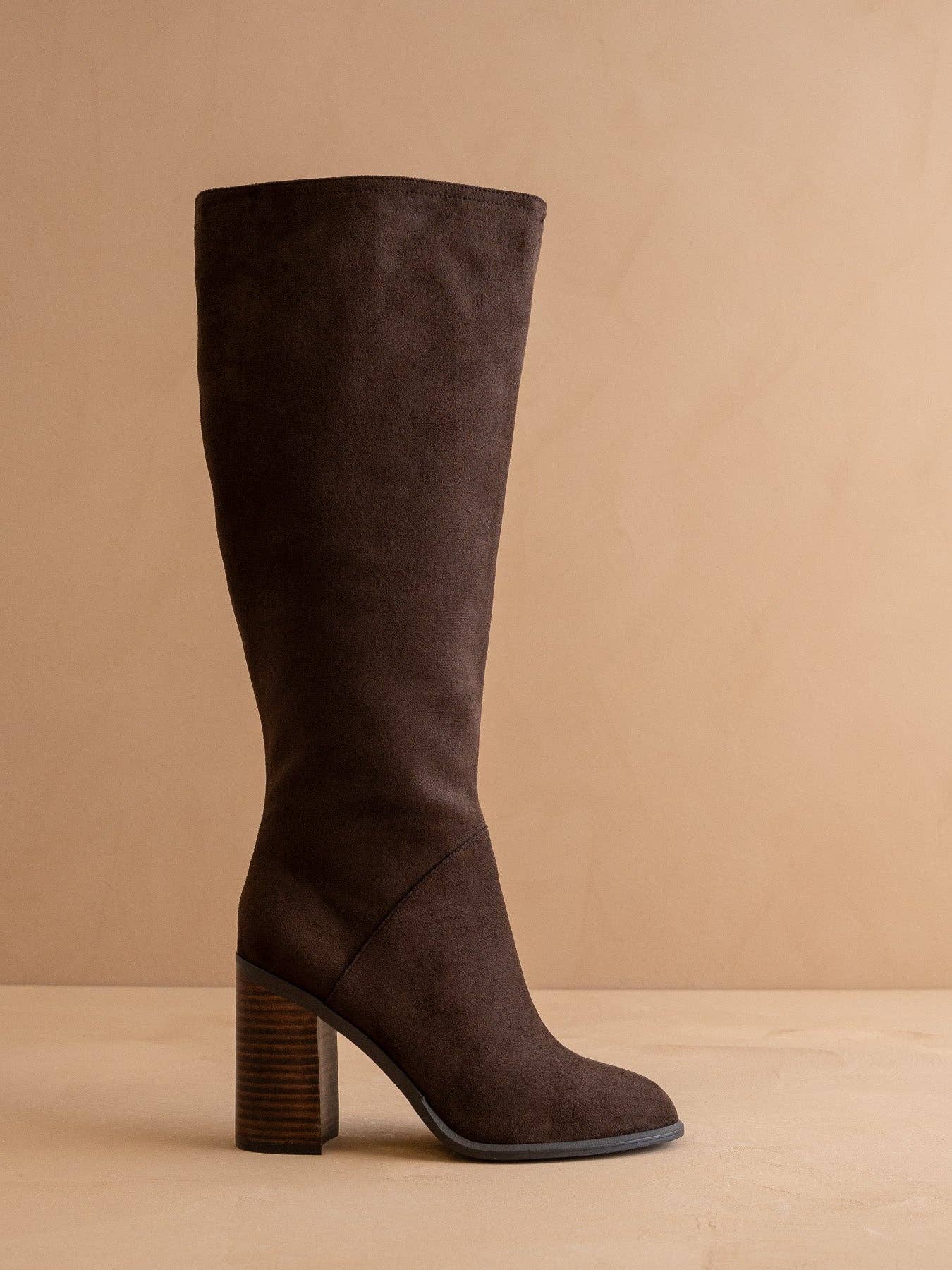 The Shiloh | Coffee Knee High Boot