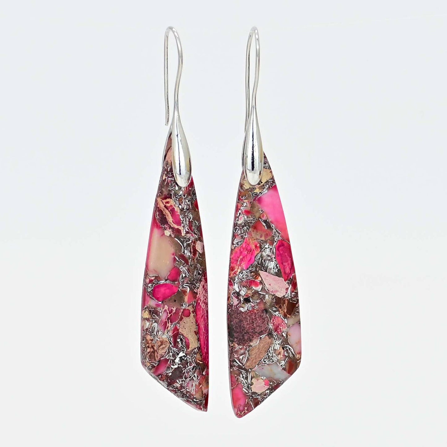 PInk/Red Regalite Earrings