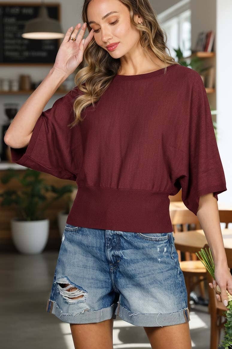 Espresso Flare Sleeve Sweater