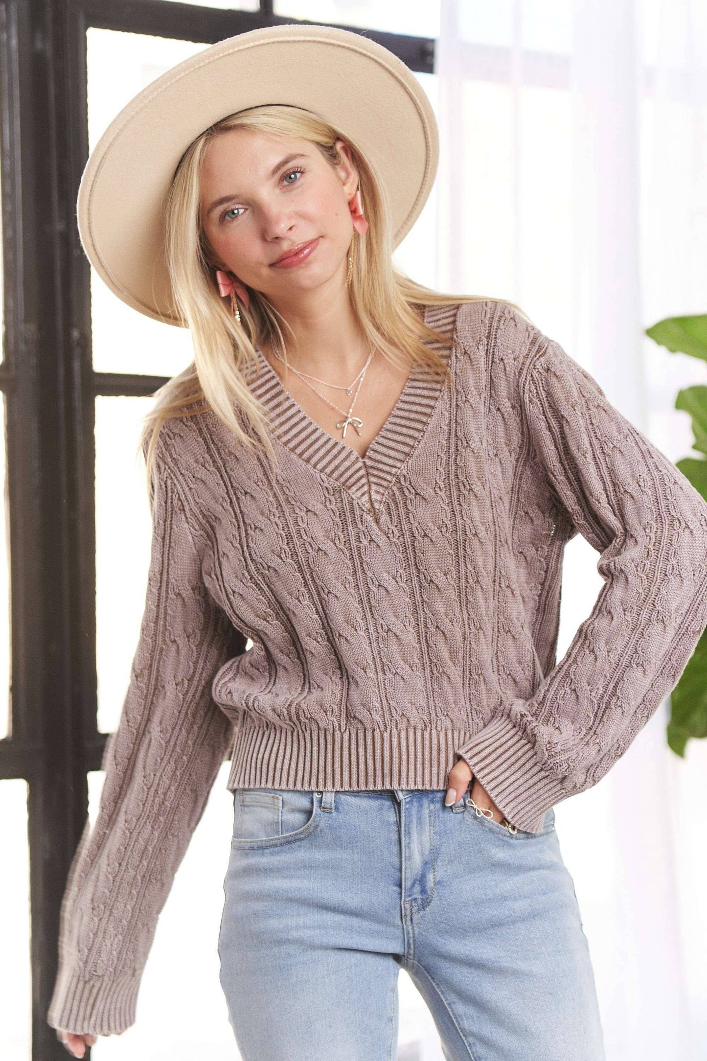 MINERAL WASHED SWEATER