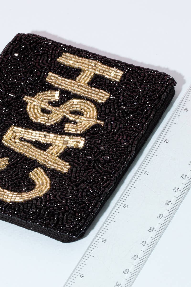 Cash  Beaded Coin Purse
