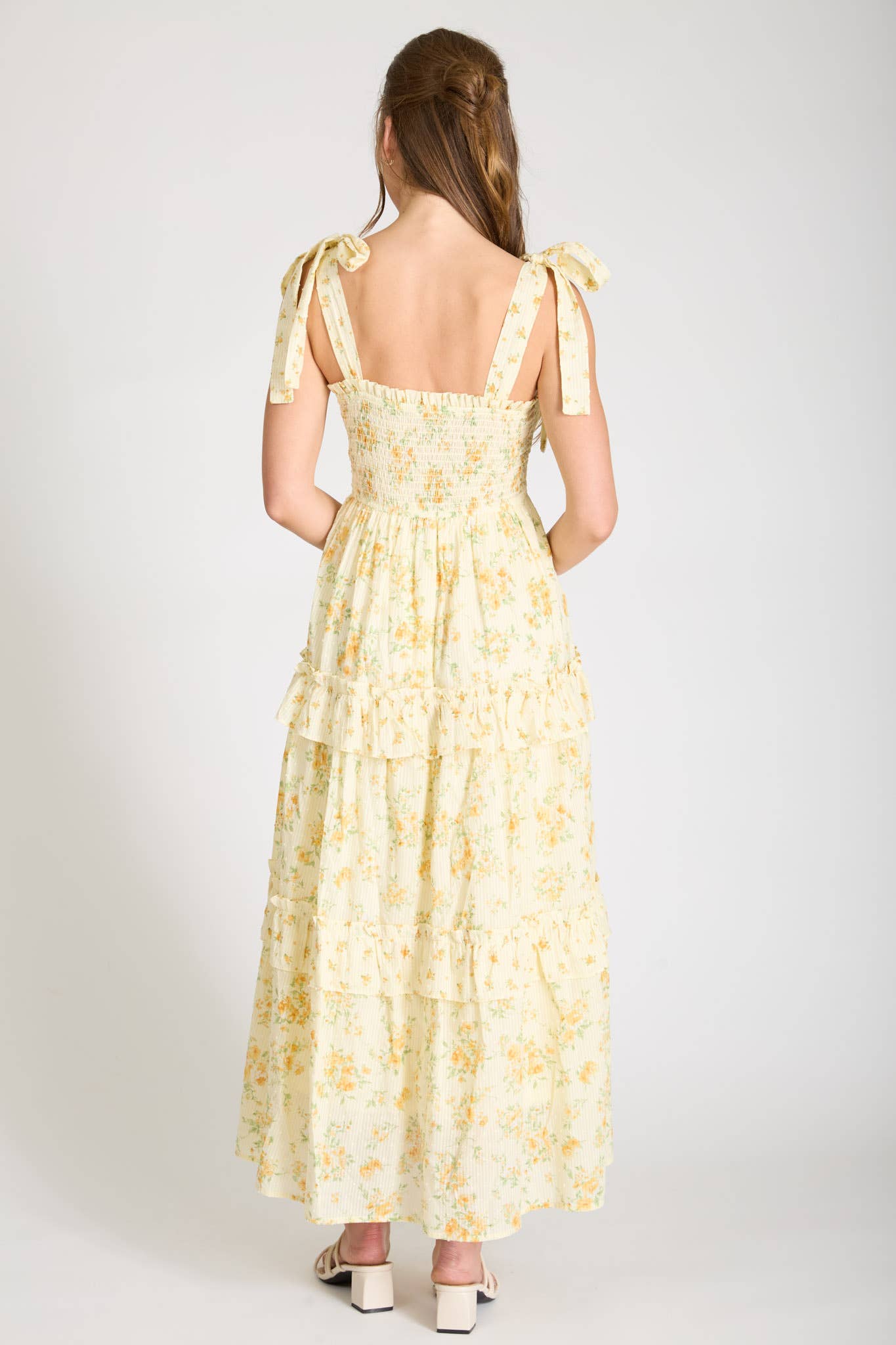 Floral Butter Yellow Sundress