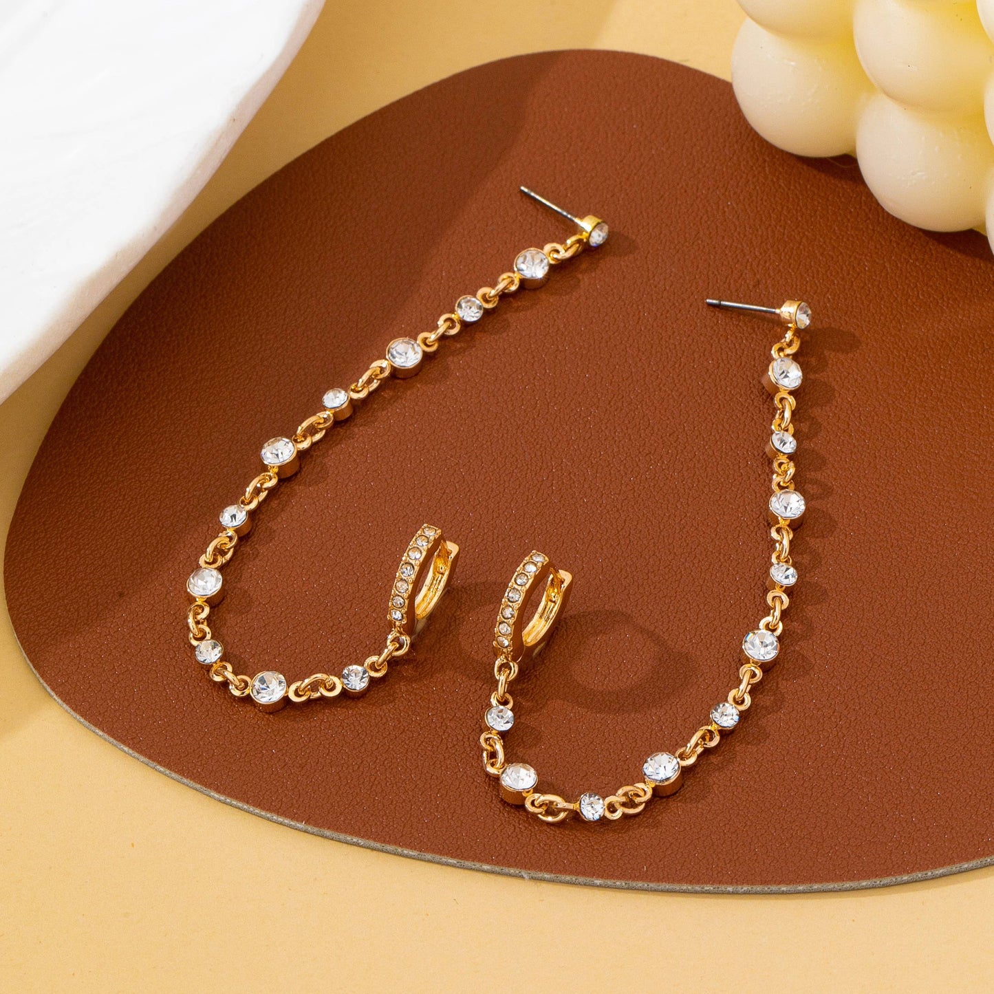 Double Piercing Drop Earrings
