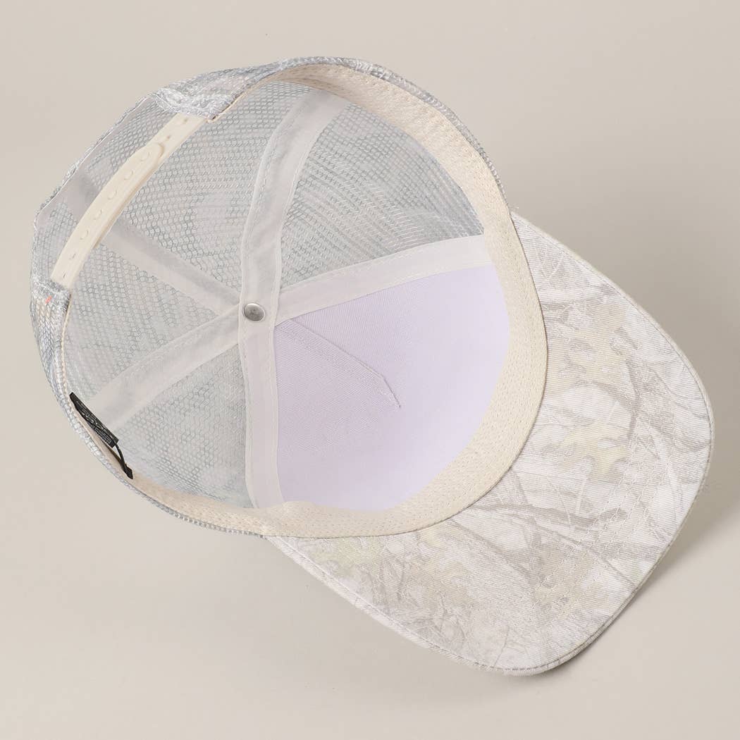 Cowboy and Horse Embroidery Patch Mesh Cap