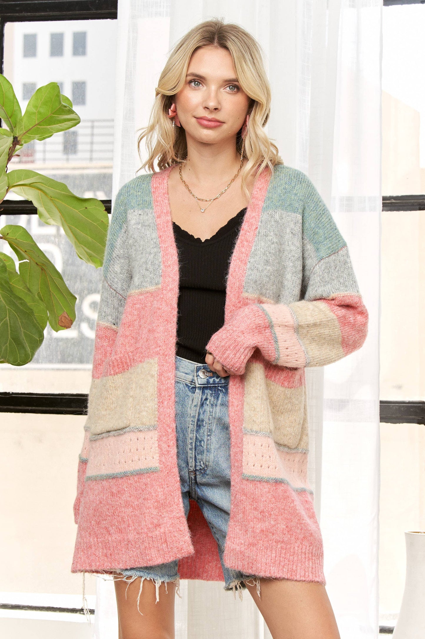 COLORBLOCK  CARDIGAN