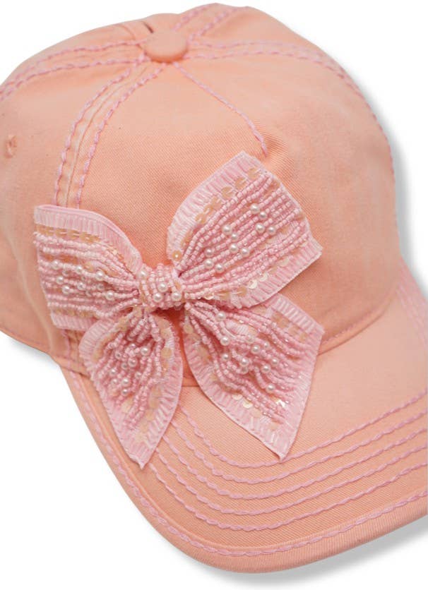 Bejeweled Bow red cap