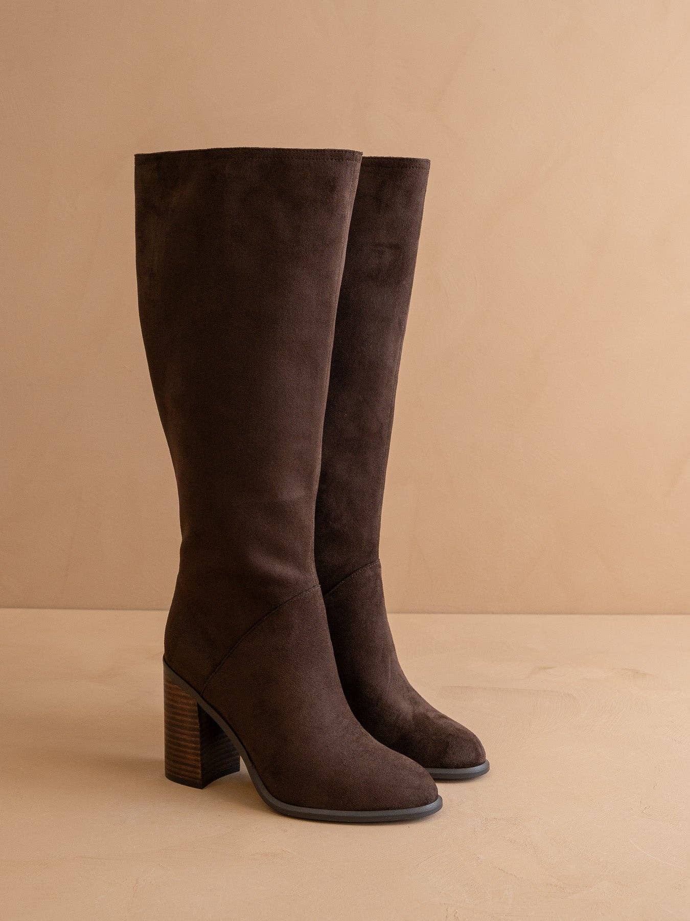 The Shiloh | Coffee Knee High Boot