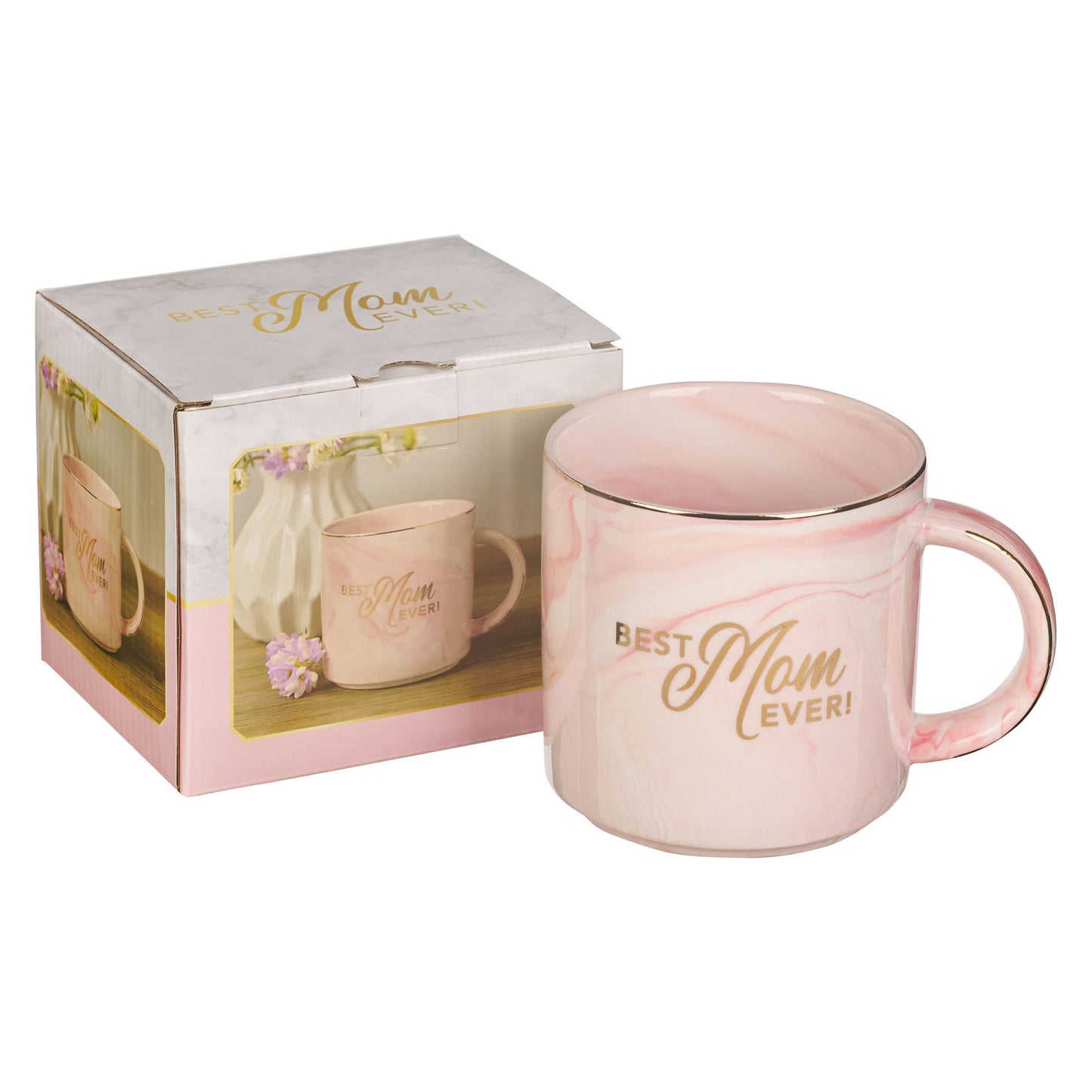 Pink Marble Best Mom Mug