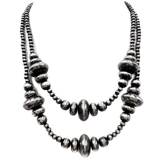 Navajo Assorted Size Beads Necklace