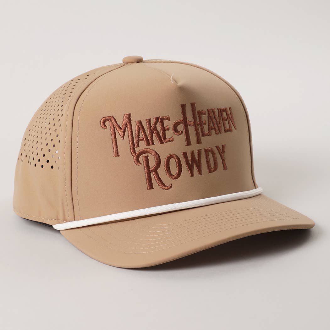 Make Heaven Rowdy Premium Materials Rope Strap Trucker Hat