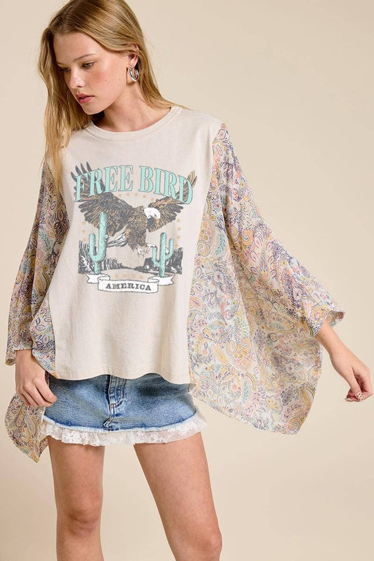 Free Bird Vintage Boho Top