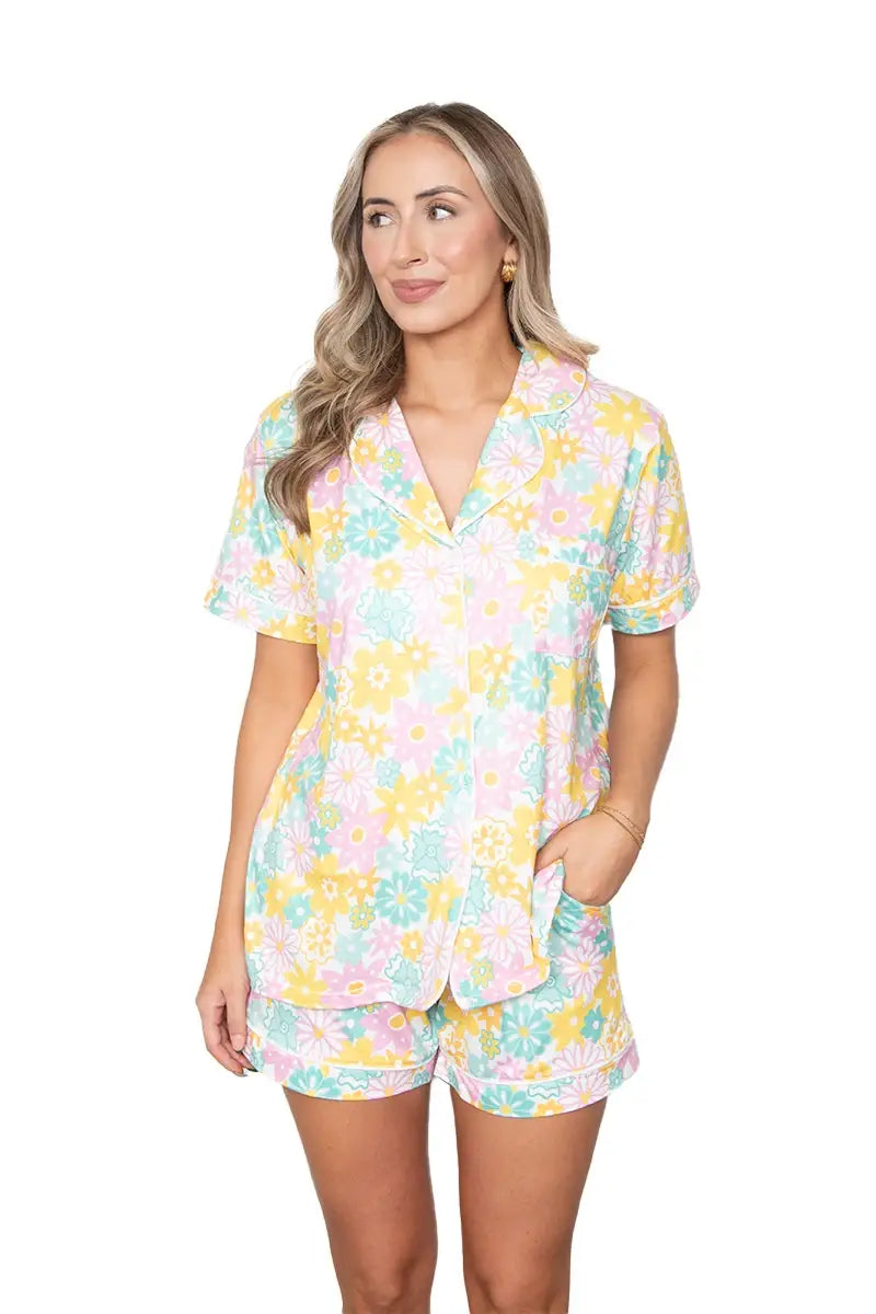 Spring Flowers Pajama Set