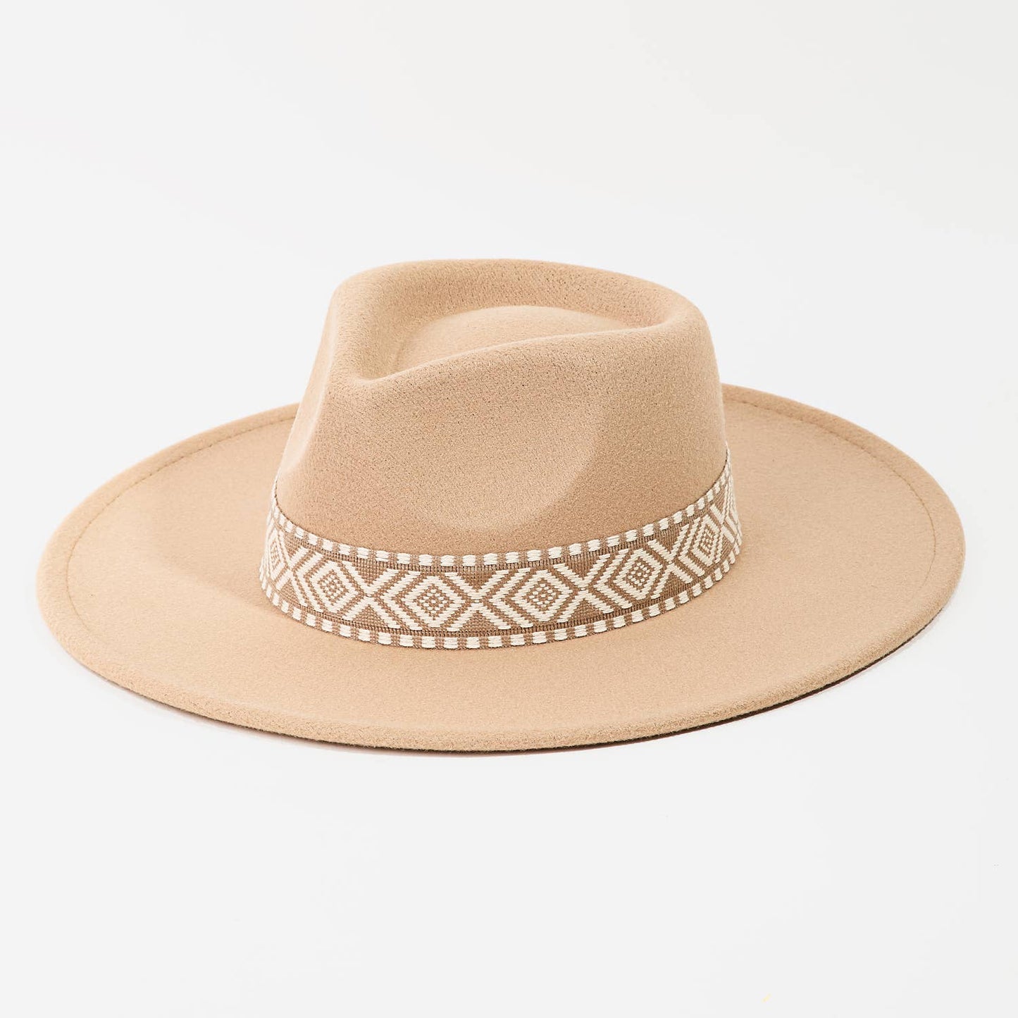 Boho Stripe Pattern Fedora Hat